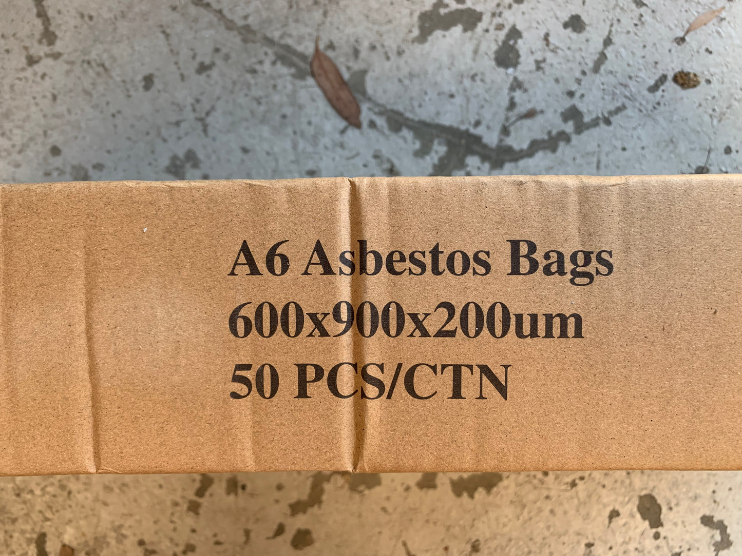 Asbestos bag 600mm x 900mm - 50 pack