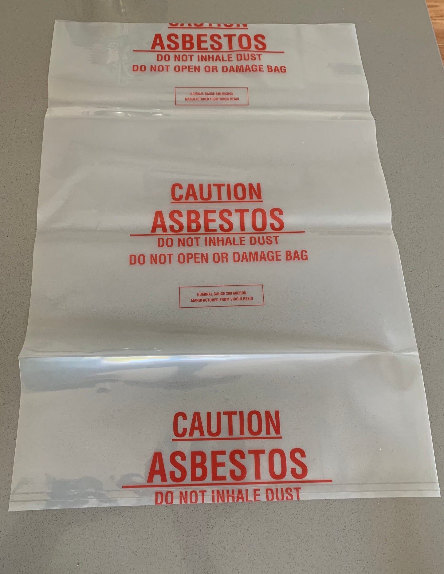 Asbestos bag 600mm x 900mm - 50 pack