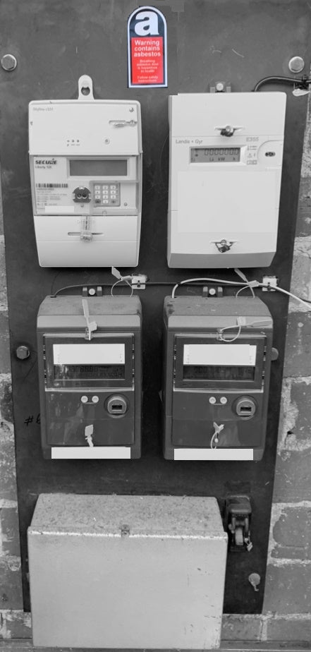 Sticker Warning Contains Asbestos (42mm x 80mm) x 12 - Meter Depot