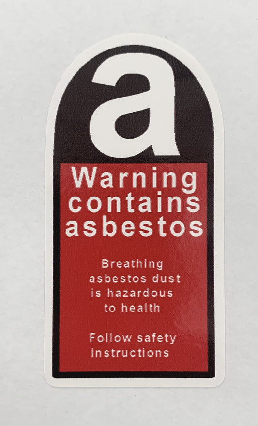 Asbestos Sticker