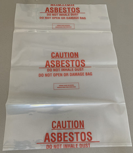 Asbestos bag 700mm x 1100mm - 50 pack