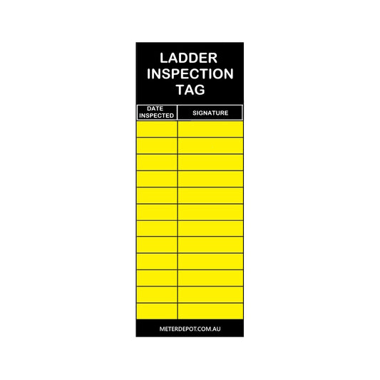 Ladder inspection sticker - Meter Depot